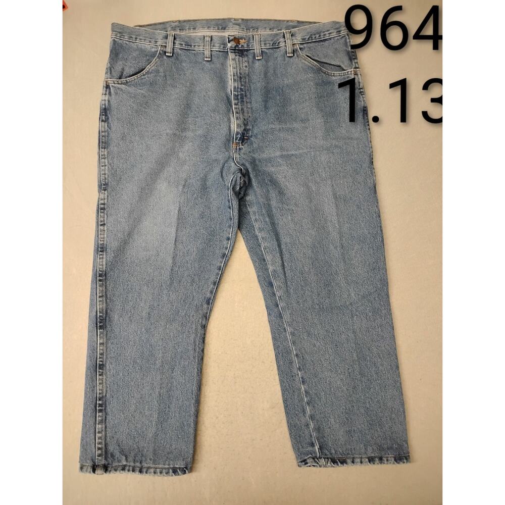 Ruslter (44x30) Men's Straight Blue Denim Jeans